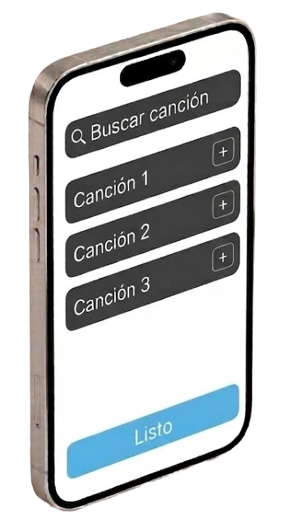 Consumidor eligiendo canción gratis desde su celular